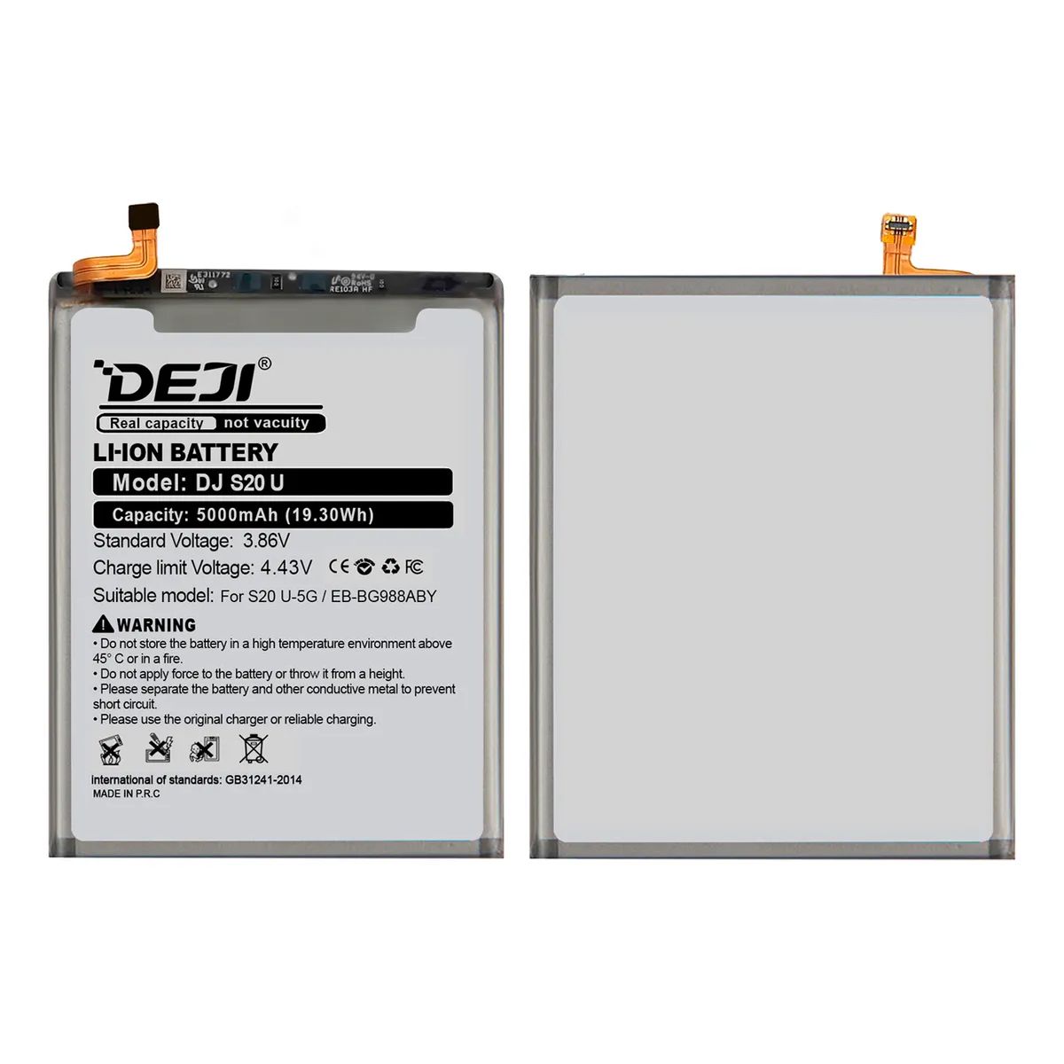 GENERICO - Batería Para Teléfono Samsung Note 20 Ultra Marca Deji