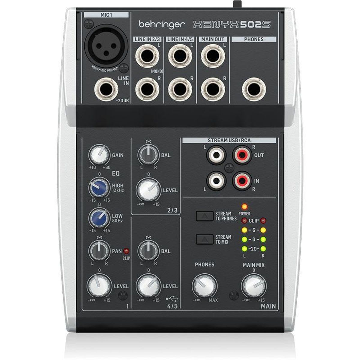 BEHRINGER - Mixer Análogo Con USB Behringer XENYX 502S