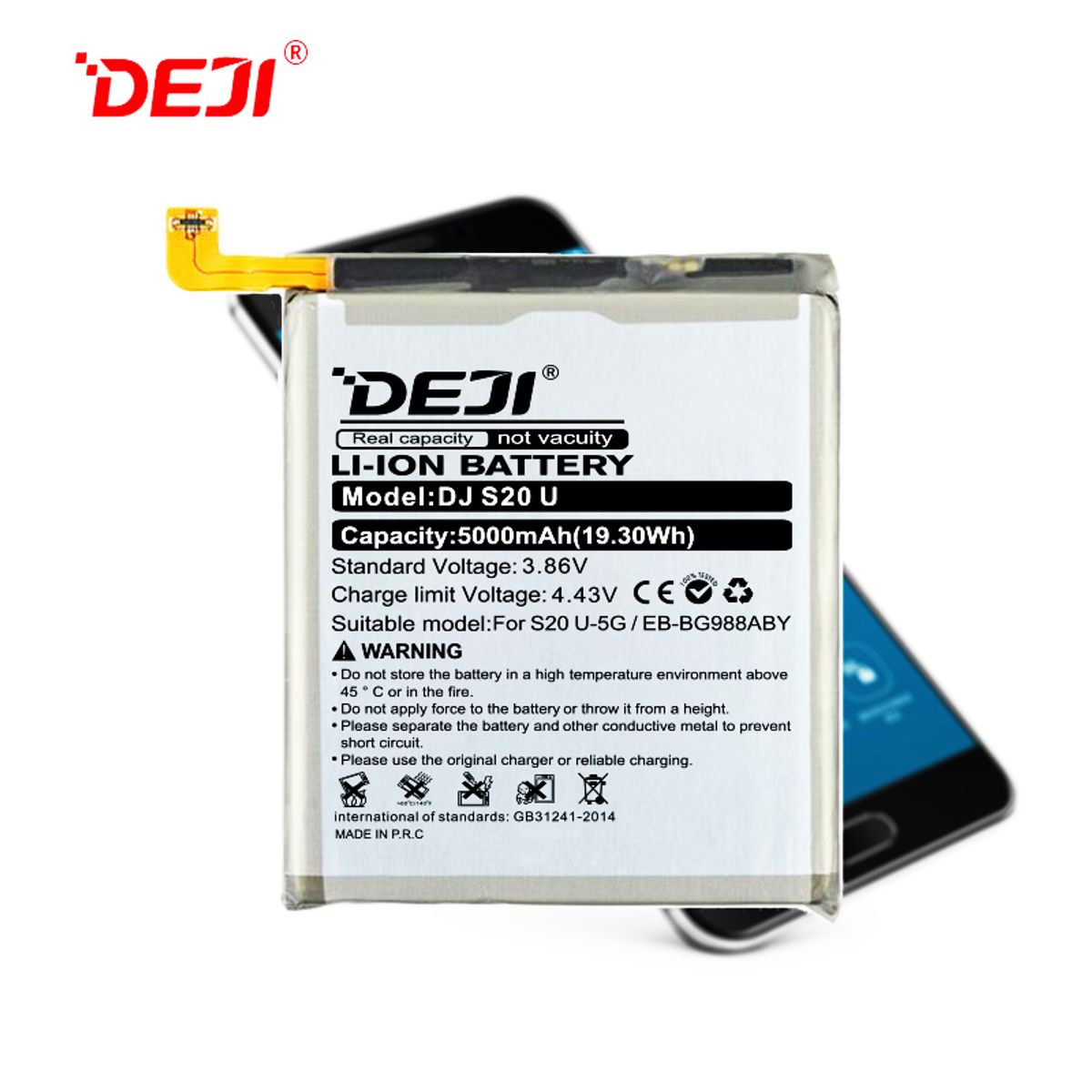GENERICO - Batería Para Teléfono Samsung S20 Ultra Marca Deji