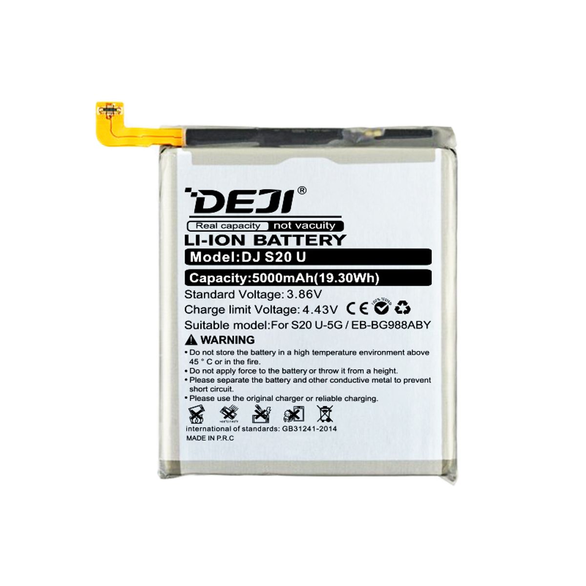 GENERICO - Batería Para Teléfono Samsung S20 Ultra Marca Deji