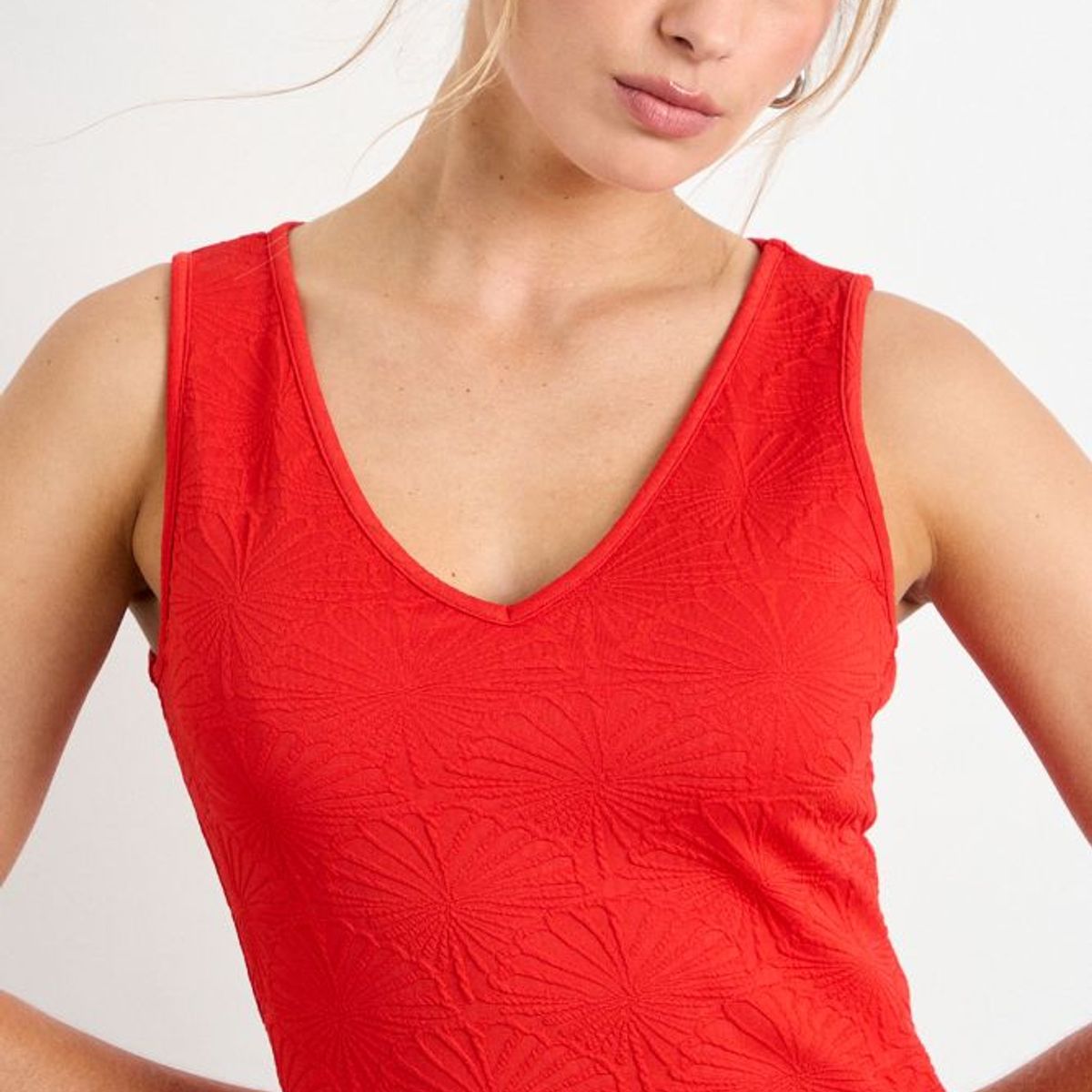 IO - Polera Lisa Mujer Rojo Io