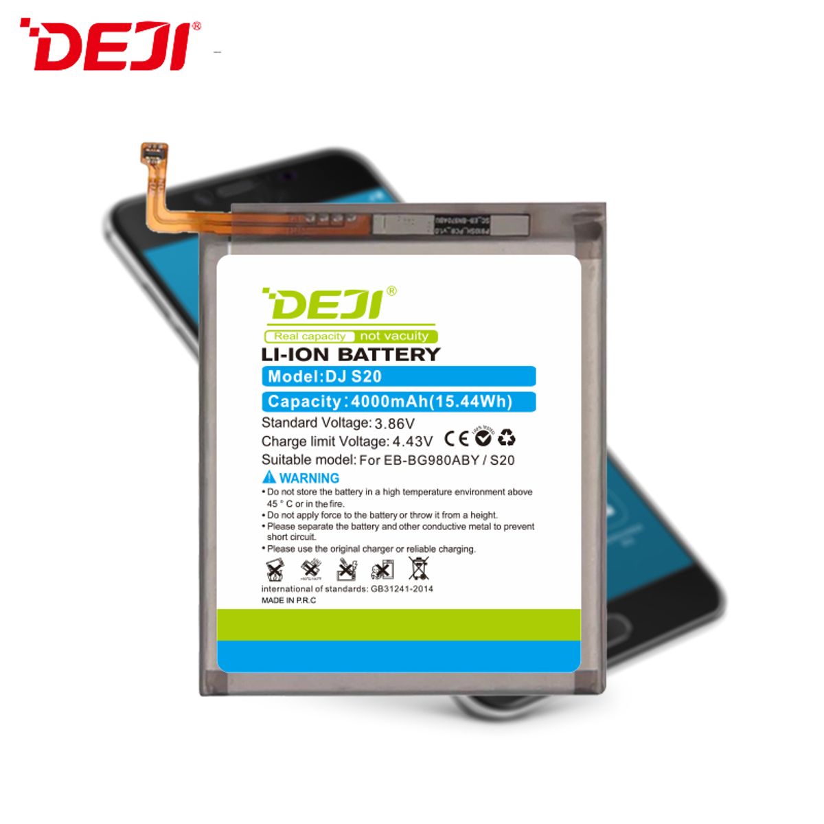GENERICO - Batería Para Teléfono Samsung S20 FE Marca Deji