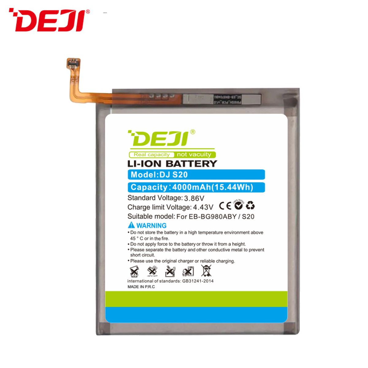 GENERICO - Batería Para Teléfono Samsung S20 FE Marca Deji