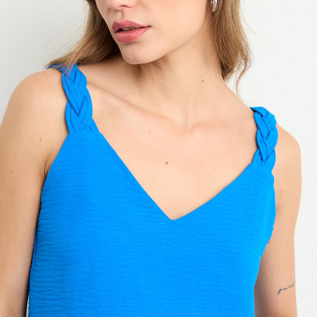 IO - Blusa Lisa Mujer Azul Io