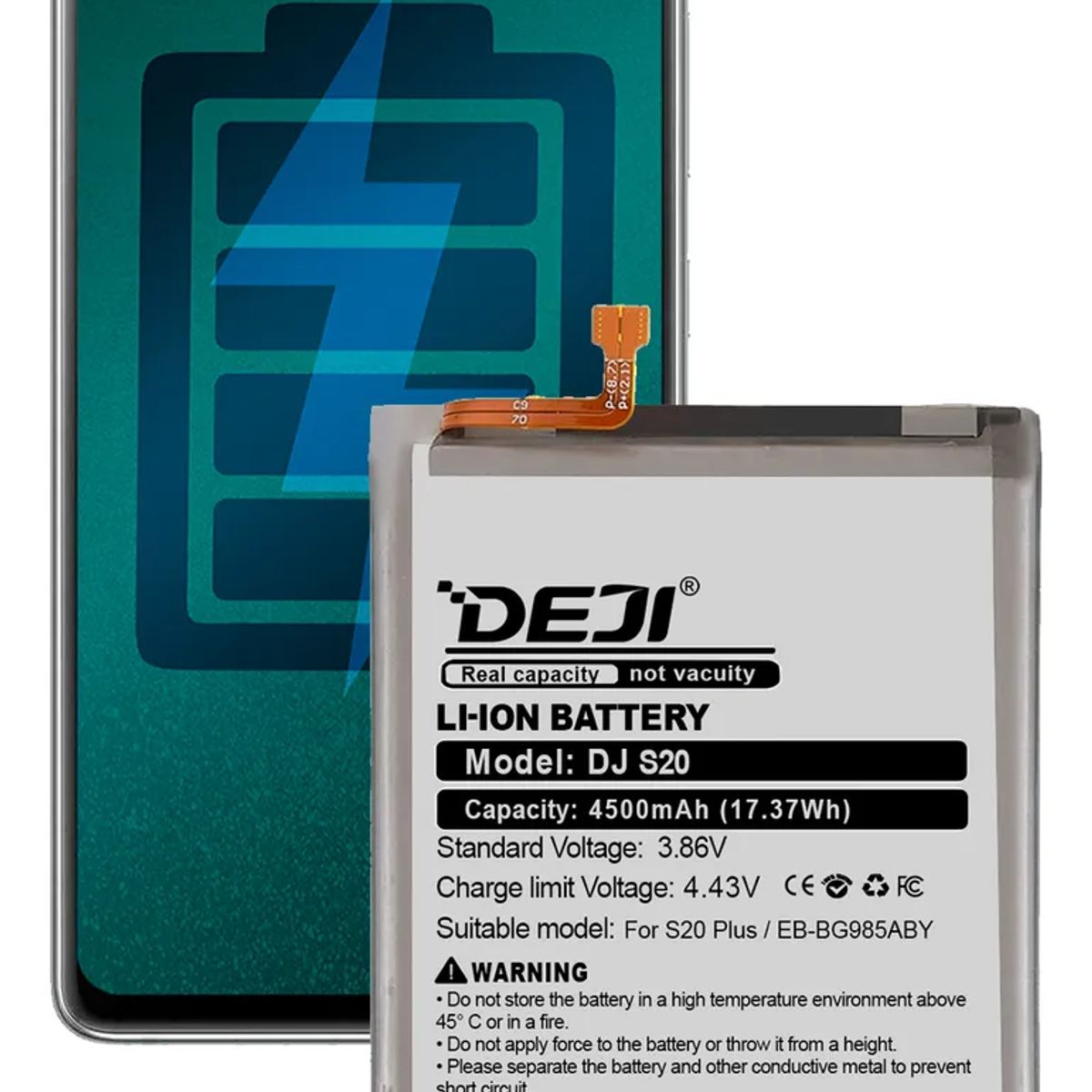 GENERICO - Batería Para Teléfono Samsung S20 Plus Marca Deji
