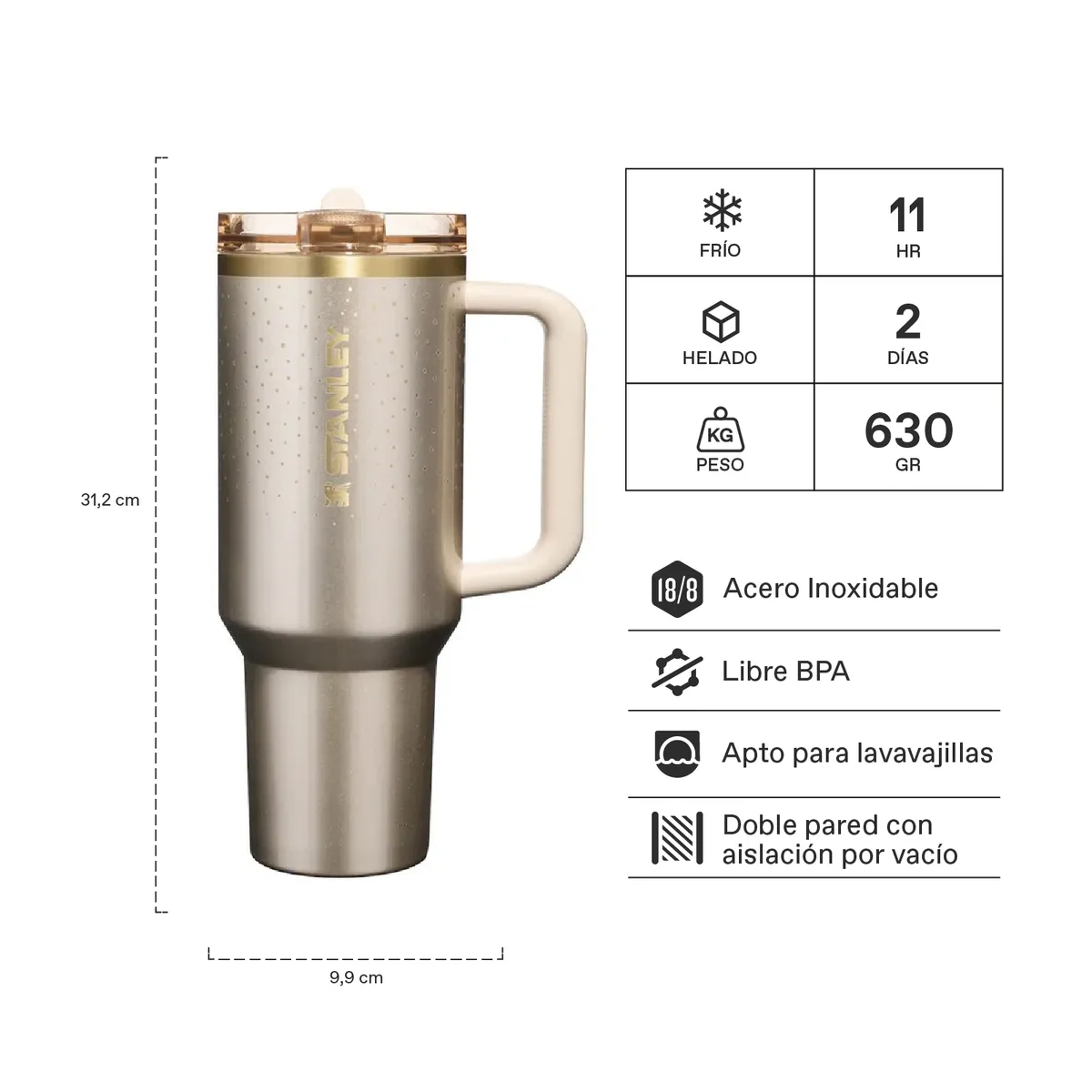 STANLEY - Quencher Protour Prosecco Shimmer - 118 Lt