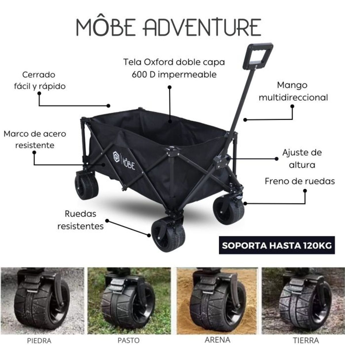 MOBE - Carro Plegable Môbe Adventure