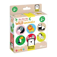 EDITORIAL CONTRAPUNTO - Juego de memoria Wild animals (15 pares) 2+