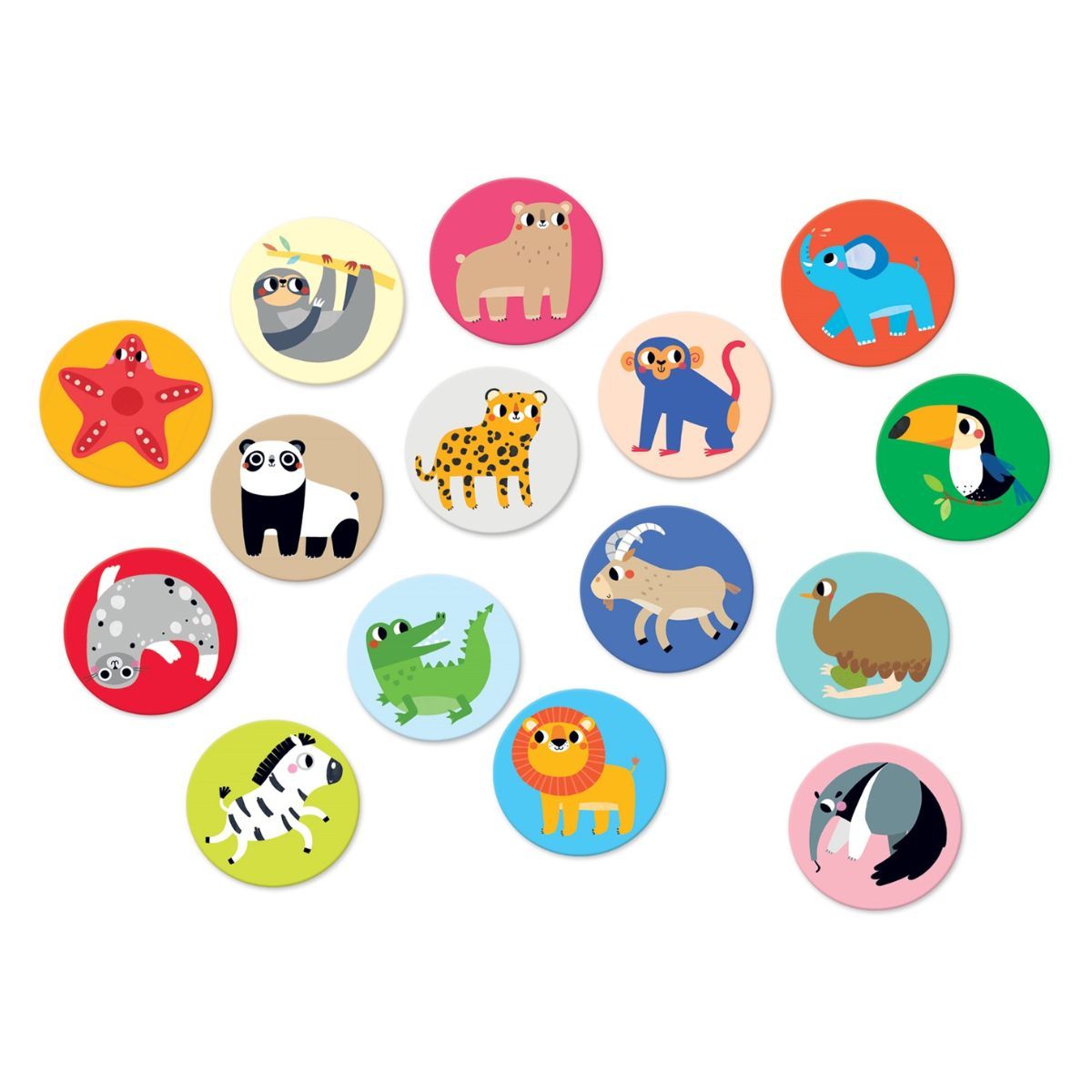 EDITORIAL CONTRAPUNTO - Juego de memoria Wild animals (15 pares) 2+