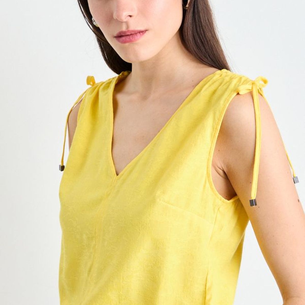 IO - Blusa Lisa Mujer Amarillo Io