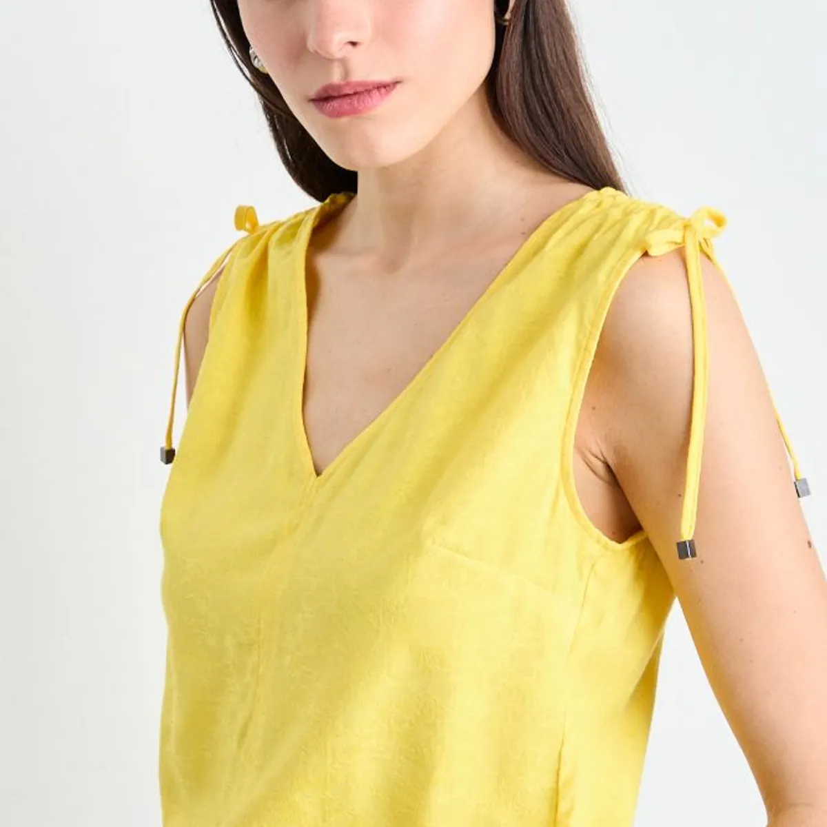 IO - Blusa Lisa Mujer Amarillo Io