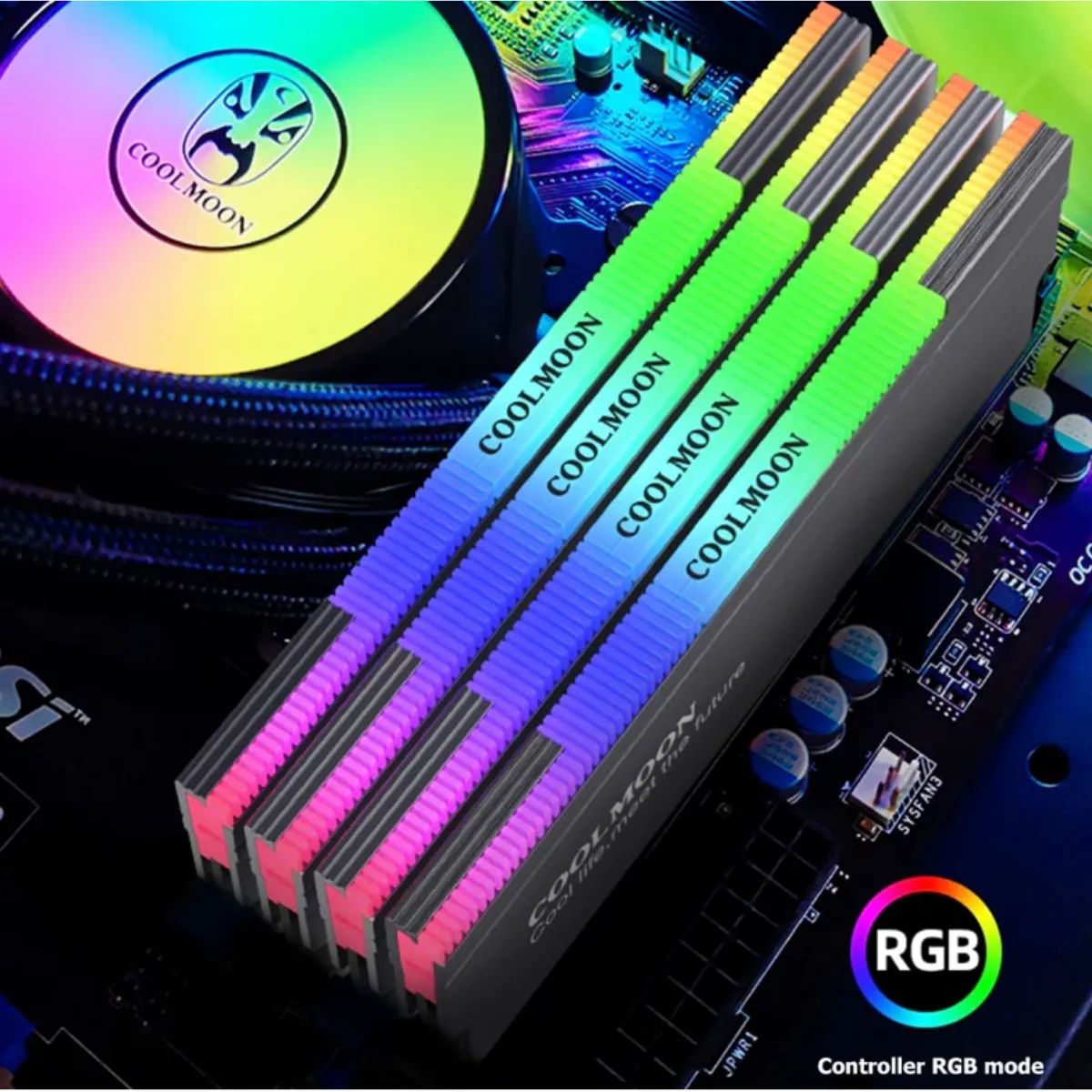 OEM - Disipador de Calor para Memoria Ram Coolmoon CM-RA1 ARGB