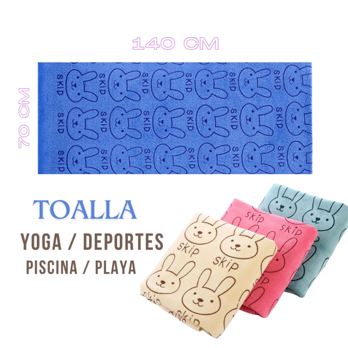 GARSIL - Toalla De Microfibra Secado Rápido Absorbente Suave Niña