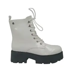 HERIEL - Botín Blanco Plataforma Mujer