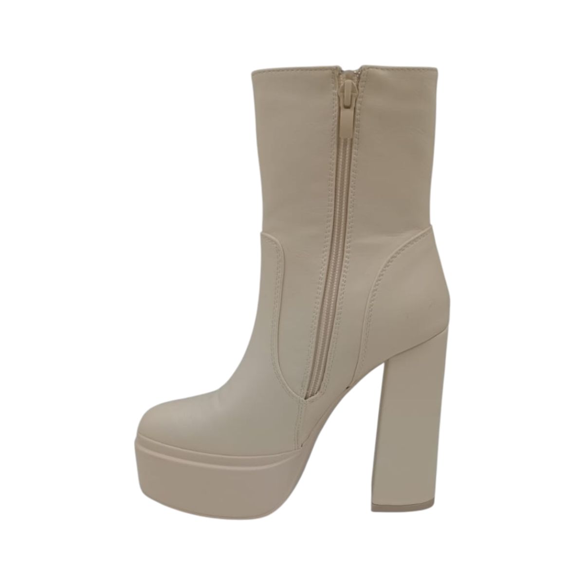 HERIEL - Botín Beige Plataforma Mujer