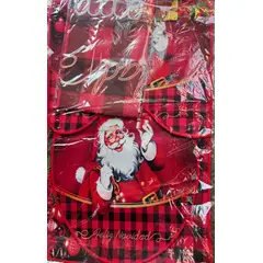 GENERICO - Juego de baño navidad con cortina 4 piezas