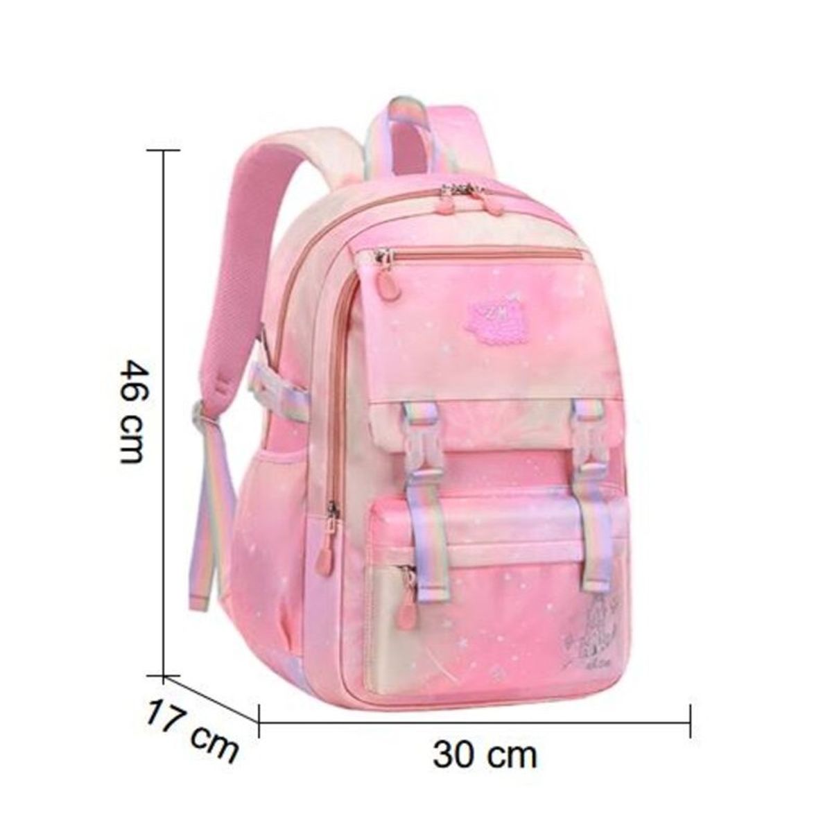 NO LOGO - Mochila de Arcoíris de tonos pastel