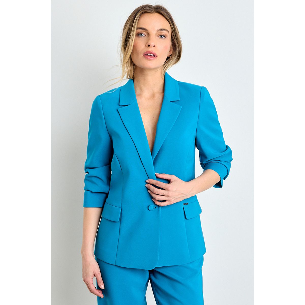 ASH - Blazer Liso Mujer Azulino Ash