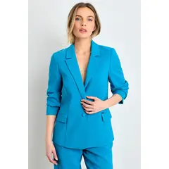 ASH - Blazer Liso Mujer Azulino