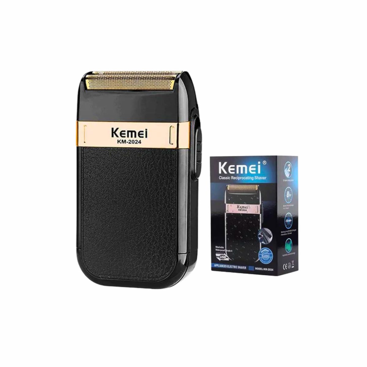 KEMEI - Máquina Afeitadora Kemei Km-2024 Negra