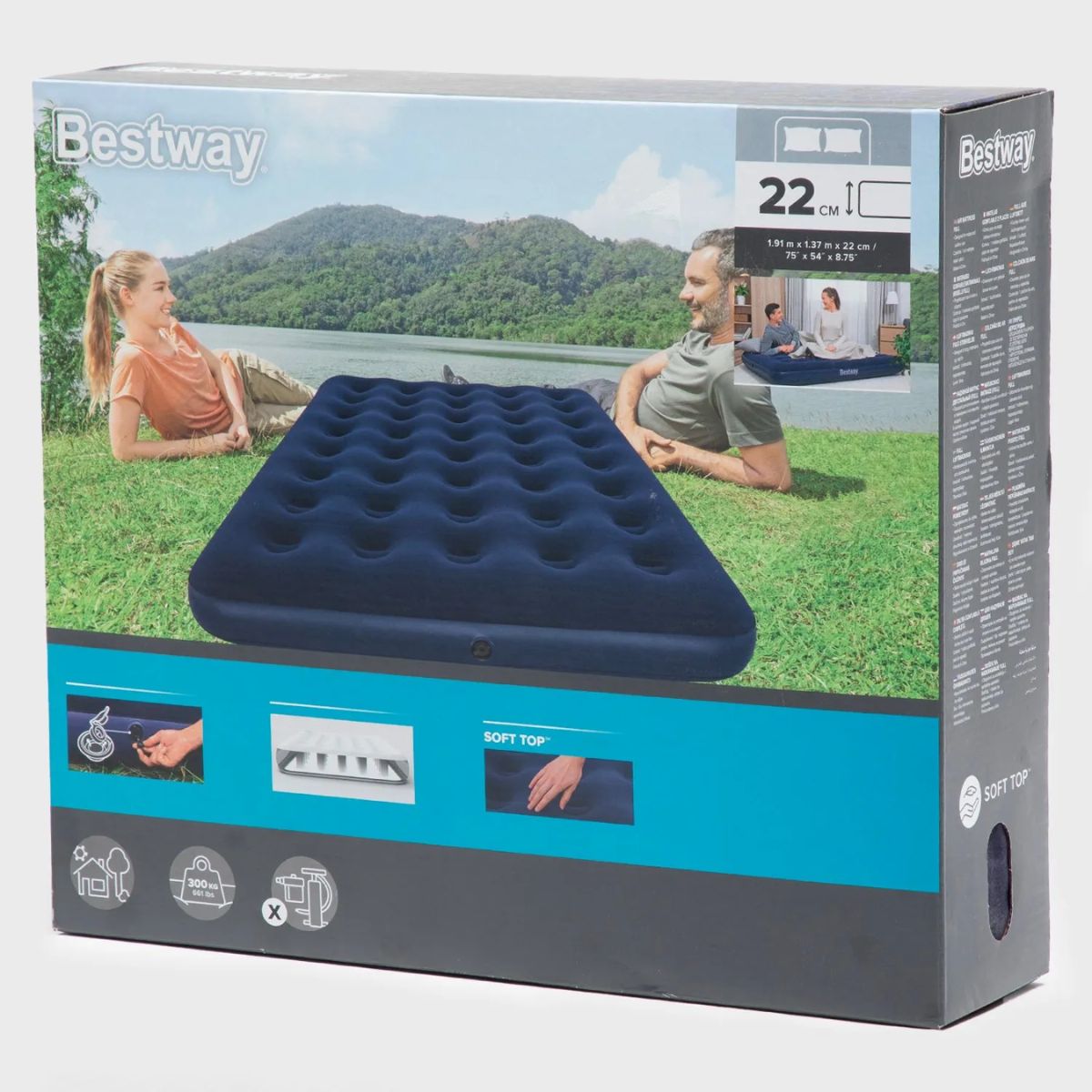 BESTWAY - Colchón Inflable 1.5 Plaza Bestway