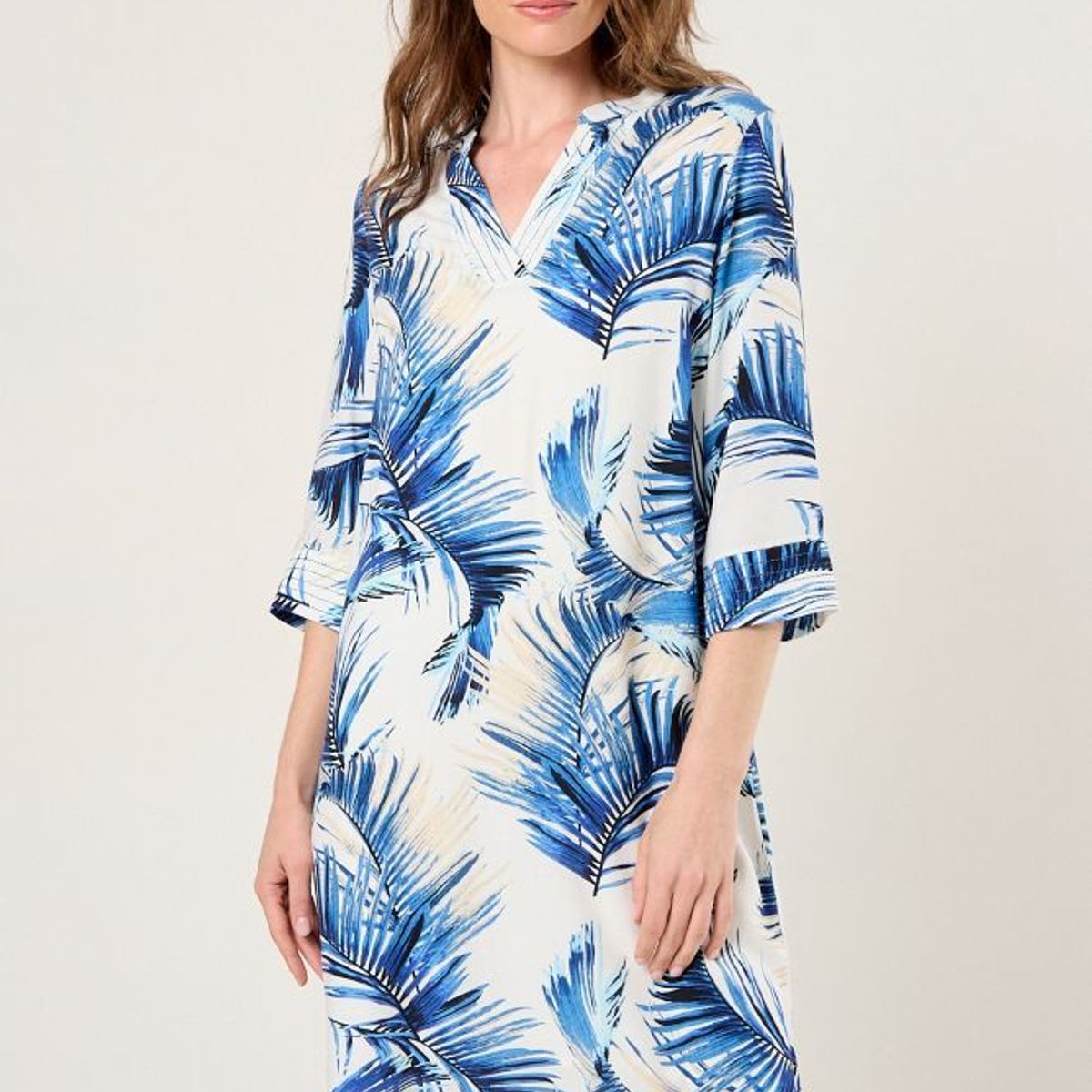 MA GRIFFE - Vestido Viscosa Tunica Mujer Blanco Magriffe