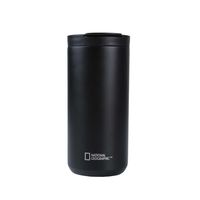 Mug Acero Inoxidable Tapa Flip Antideslizante 350ml Negro