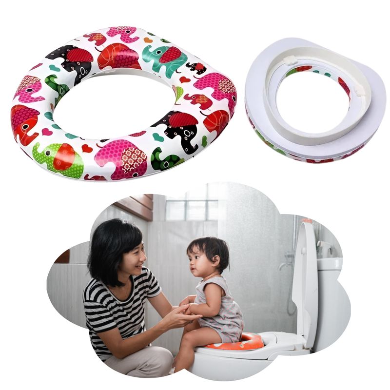 GENERICO - Adaptador Para WC Infantil Suave y Acolchado Cómodo y Seguro