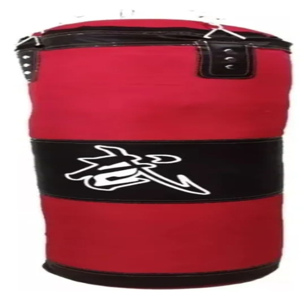 GENERICO - Saco de Boxeo Grande Profesional con Cadena de Anclaje Color Rojo con Negro 120cm X 40kg