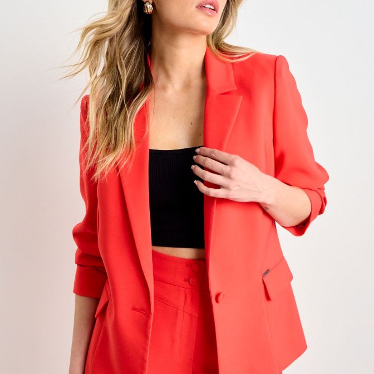 ASH - Blazer Liso Mujer Rojo Ash
