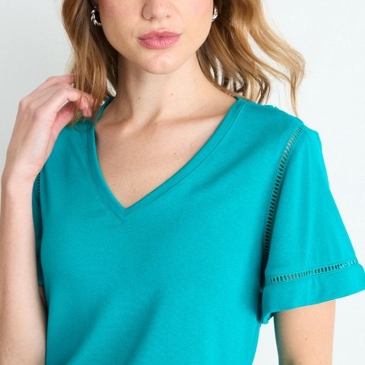 IO - Polera Lisa Mujer Verde Oliva Io