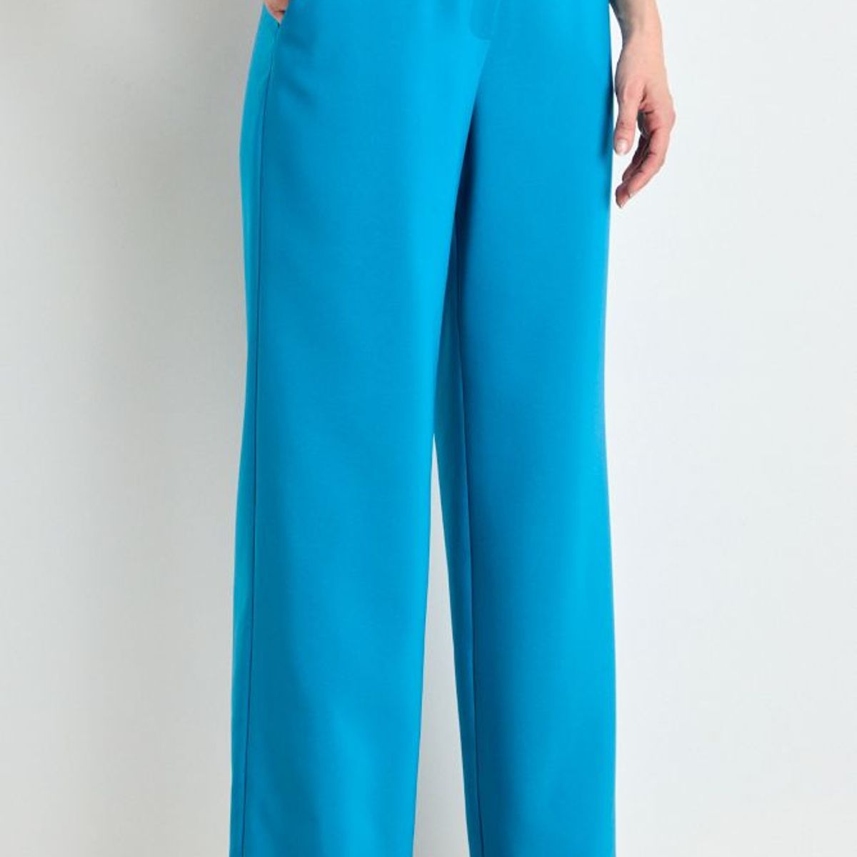 ASH - Pantalon Recto Liso Mujer Azul Ash