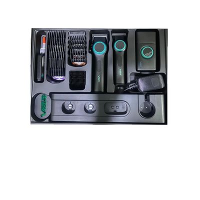 Imagen 2 del producto Barber Combo VGR Cortapelo, Patillera Y Afeitadora Negro Stepless 3