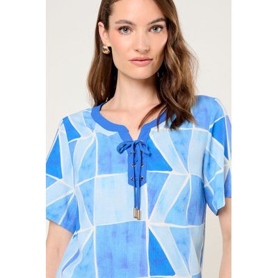 Imagen 2 del producto Blusa Estampada Mujer Celeste Magriffe