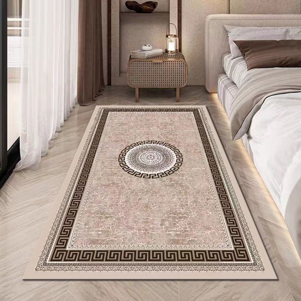 GENERICO - ALFOMBRAS LISAS PARA PASILLOS SIN PELOS CON DISEÑOS TRIDIMENSIONALES