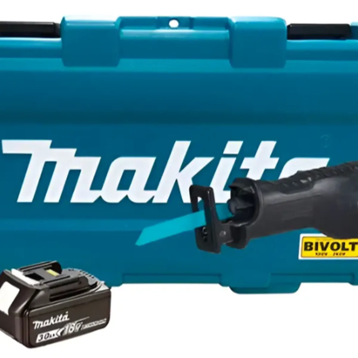 MAKITA - Sierra de sable a batería Makita DJR186rfe, 18V, 32 mm, 3 Ah