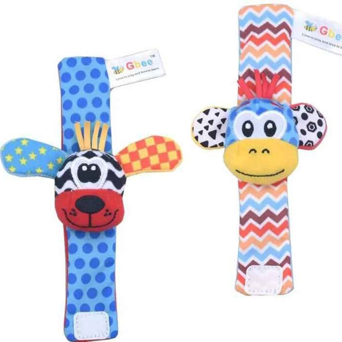 GENERICO - Pack 2unds muñequera pulsera sensorial para bebé