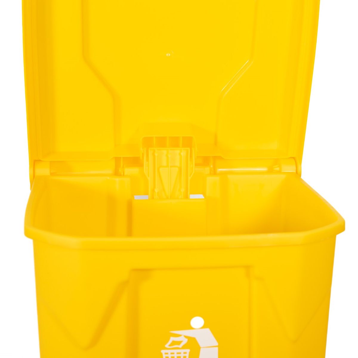 WAKESHOME - Contenedor de basura con pedal  80 L–Práctico Y Resistente