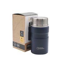 Termo Comida Acero Inoxidable 750ml con cubiertos Azul