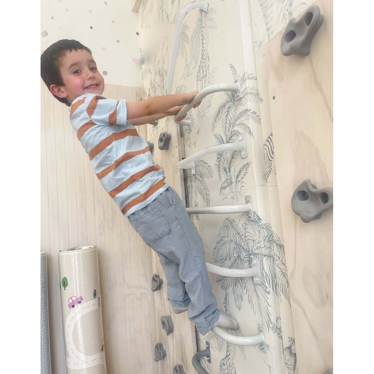 BLOKIDS - Monkey Bars Milk Pack de 6 Pasamanos para muro o techo