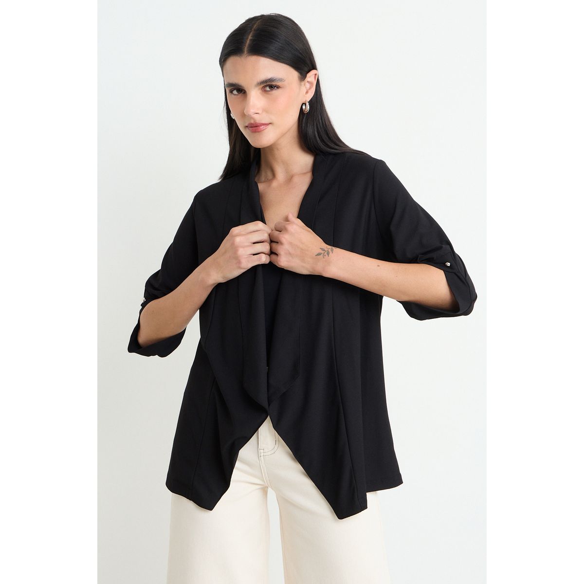 ASH - Tapado Liso Mujer Negro Ash