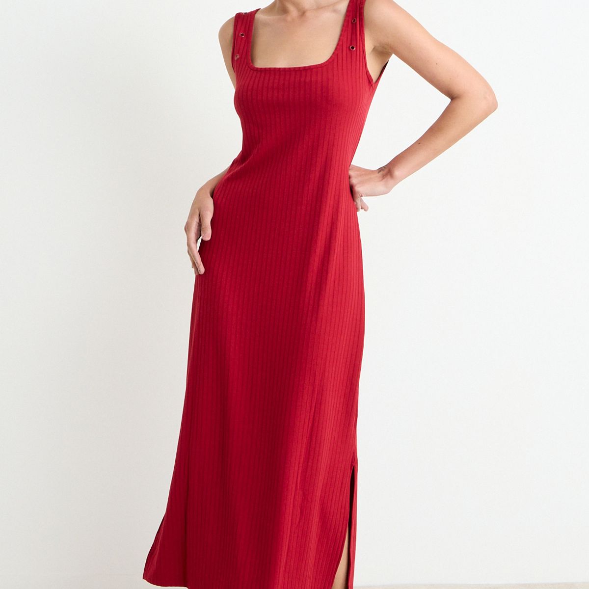 ASH - Vestido Liso Mujer Rojo Ash