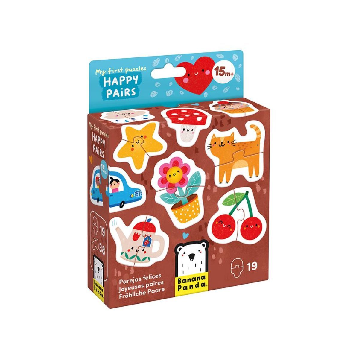 EDITORIAL CONTRAPUNTO - My First Puzzle Happy Pairs (38 piezas, 19 puzzles) 15M+