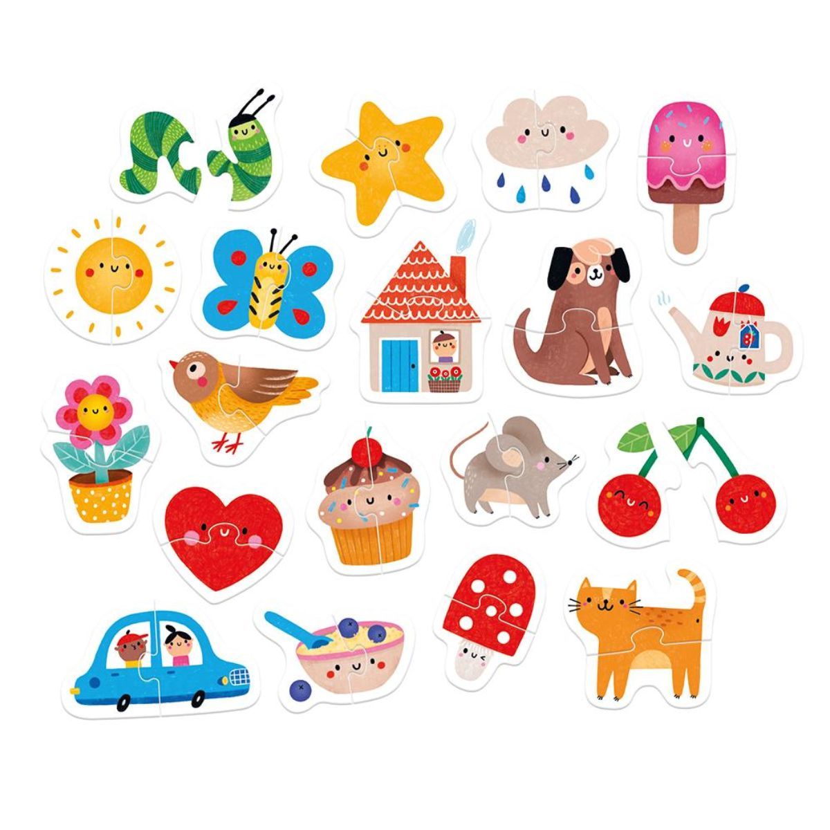 EDITORIAL CONTRAPUNTO - My First Puzzle Happy Pairs (38 piezas, 19 puzzles) 15M+