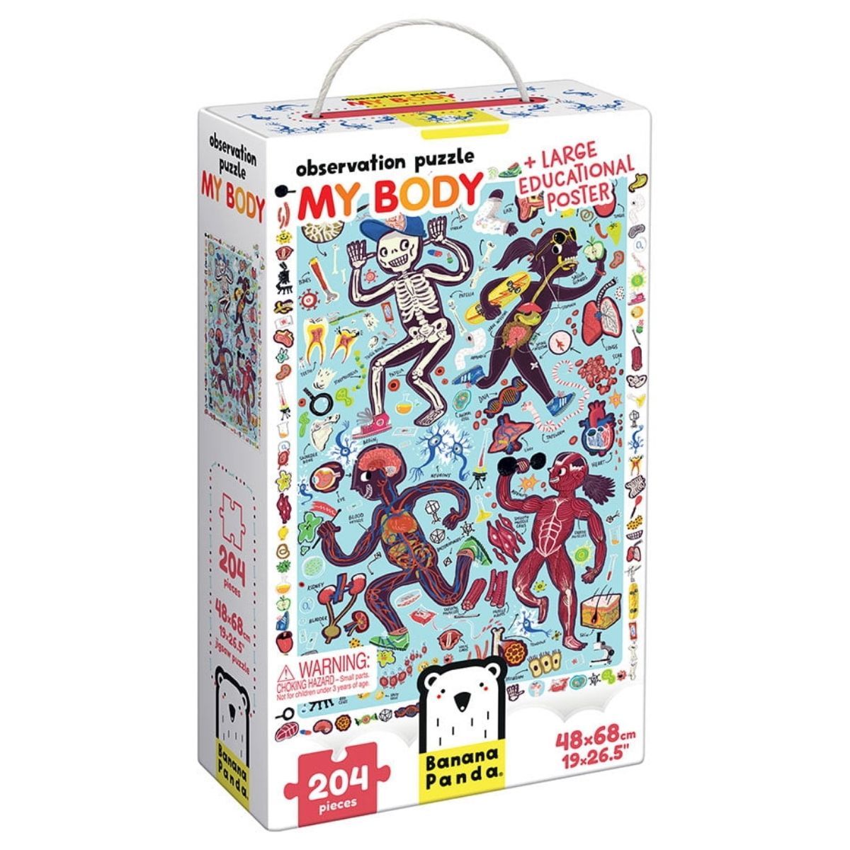 EDITORIAL CONTRAPUNTO - Puzzle Observation My Body (204 piezas) 7+