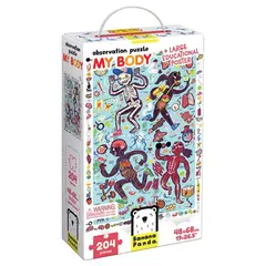 EDITORIAL CONTRAPUNTO - Puzzle Observation My Body (204 piezas) 7+