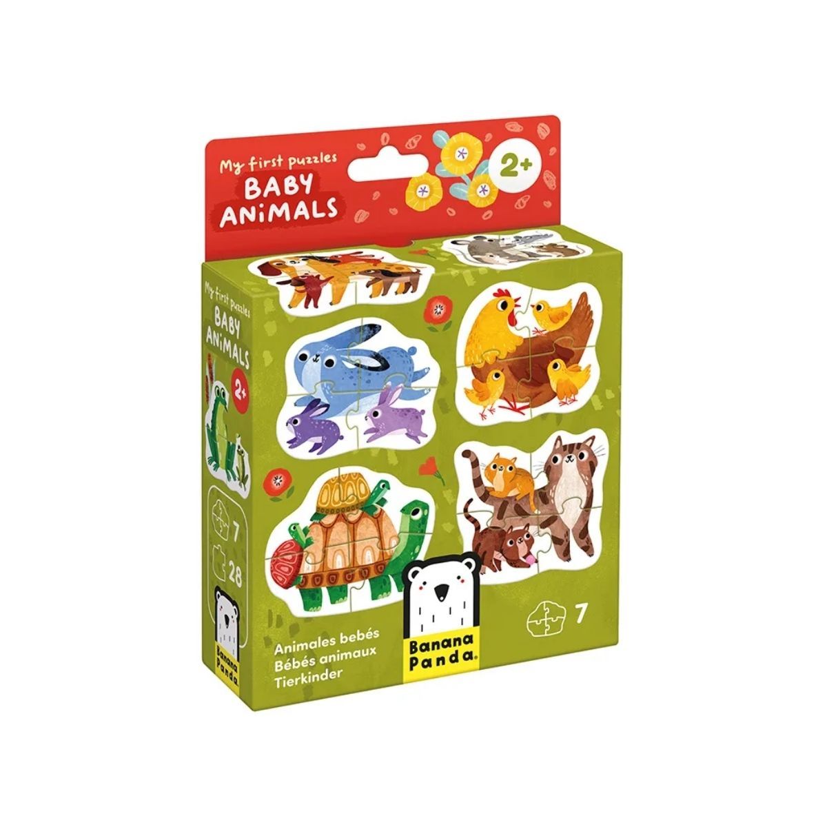EDITORIAL CONTRAPUNTO - My First Puzzle Baby Animals (28 piezas, 7 puzzles) 2+
