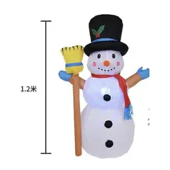 GENERICO - Muñeco de Nieve Inflable - Navidad -Monito Copo de Nieve 120 cm