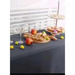 GENERICO - MANTEL ANTIMANCHAS RECTANGULAR GRIS OSCURO