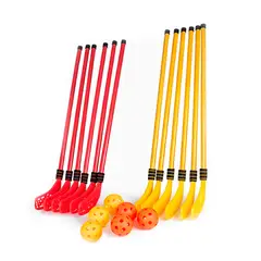 SDFIT - Set Hockey Infantil 12 Palos + 6 Pelotas - Dzt-ty-001